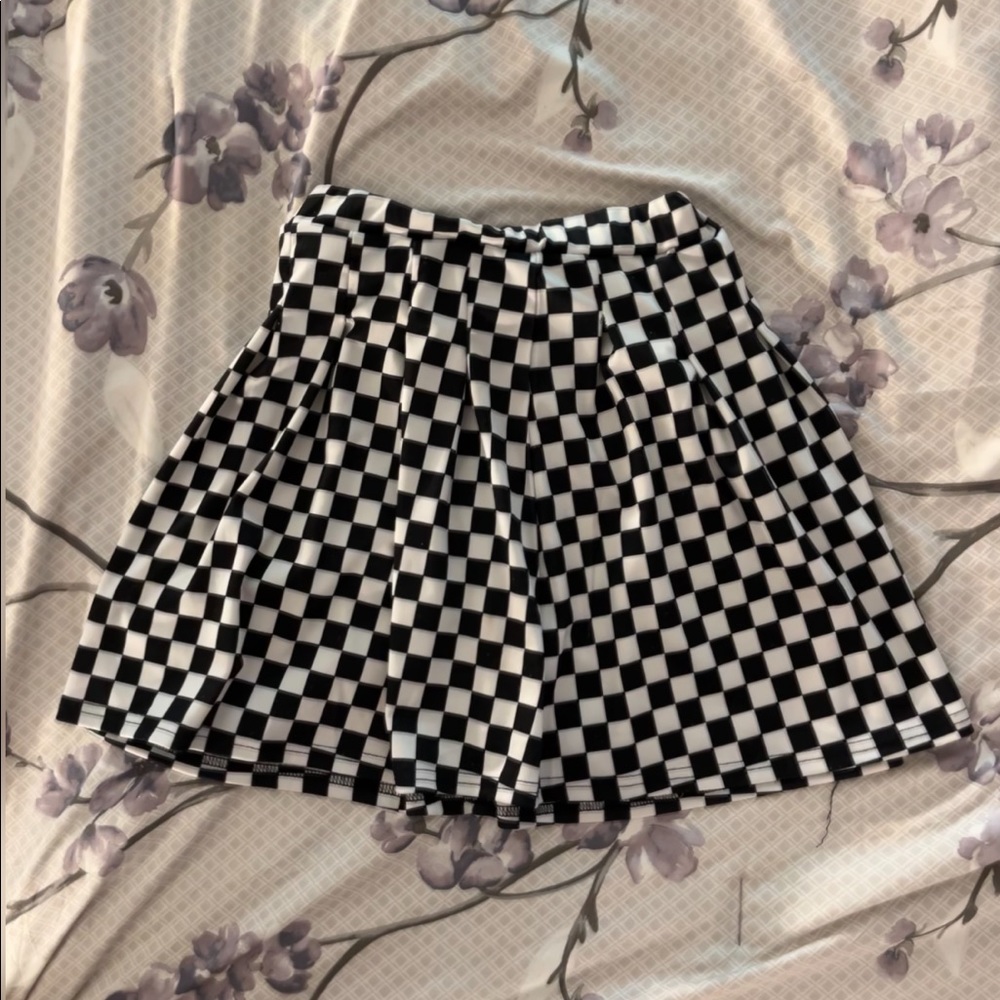 Checkered Mini Skirt
